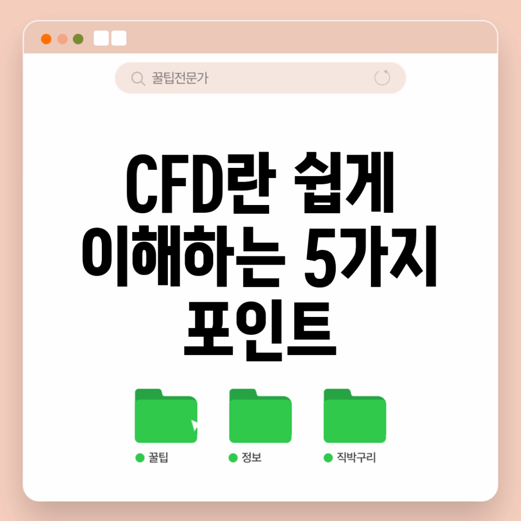 CFD란? 쉽게 이해하는 5가지 포인트