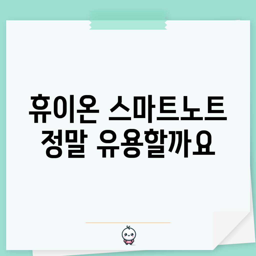 휴이온 스마트노트, 정말 유용할까요?