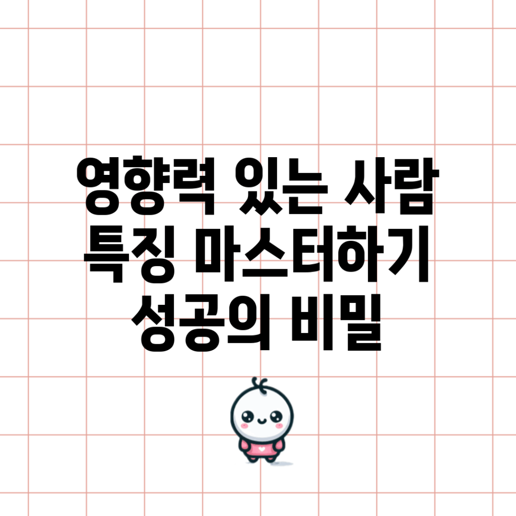 영향력 있는 사람 특징 마스터하기: 성공의 비밀