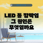 LED 등 깜빡임, 그 원인은 무엇일까요?
